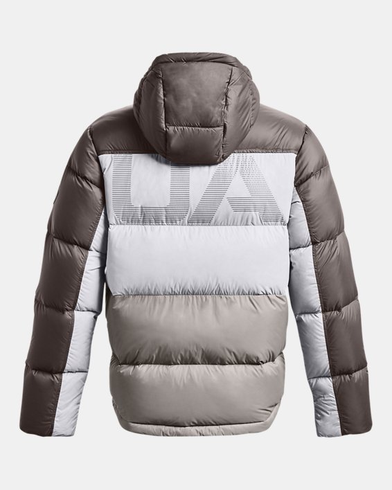 Men's ColdGear® Infrared Down Blocked Jacket, Brown, pdpMainDesktop image number 7